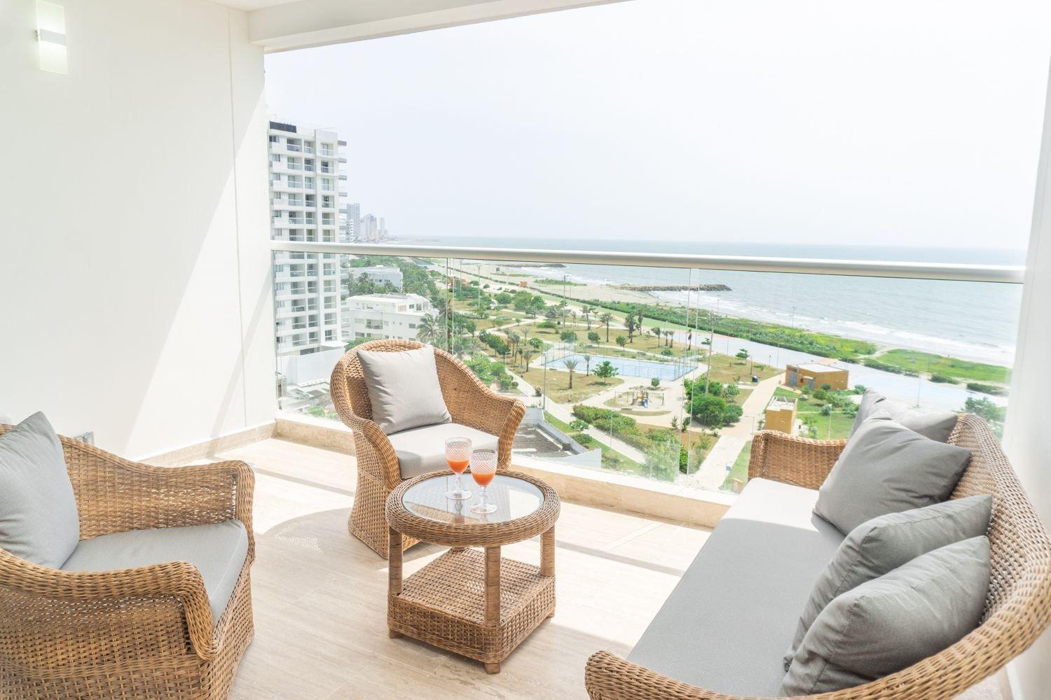 Cb 1002 | Moderna Con Vista Al Mar Infinita Apartamento Cartagena